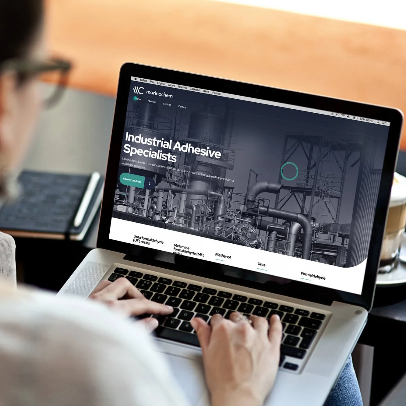 marinochem - brochure website design cork